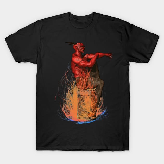 Red Demon T-Shirt by Blind Man Studio